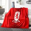 Middlesbrough Football Club Crest Flannel Blanket, Soft Polyester, Modern Design, All-Season for Camping, Travel, Gifts for holidays or birthdays
