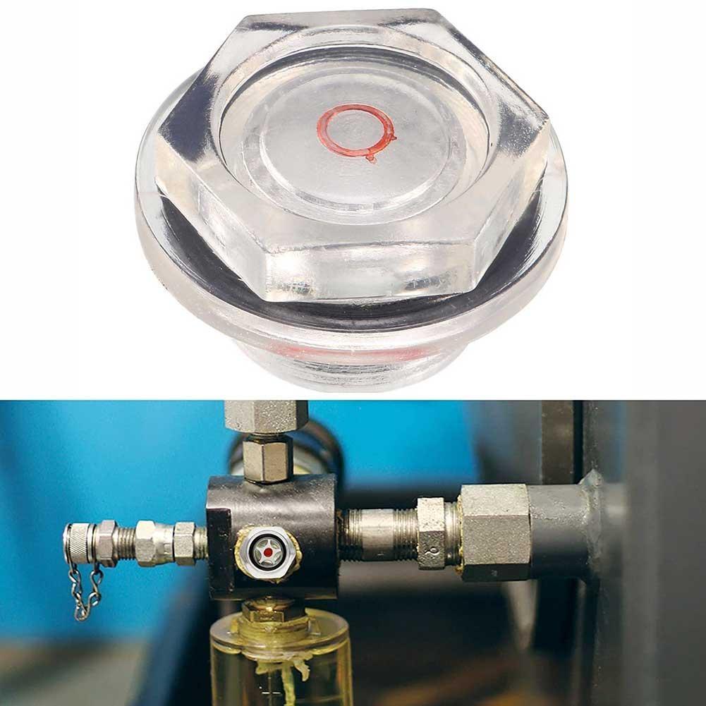 Clear Plastic Sight Glass Male Thread Air Compressor