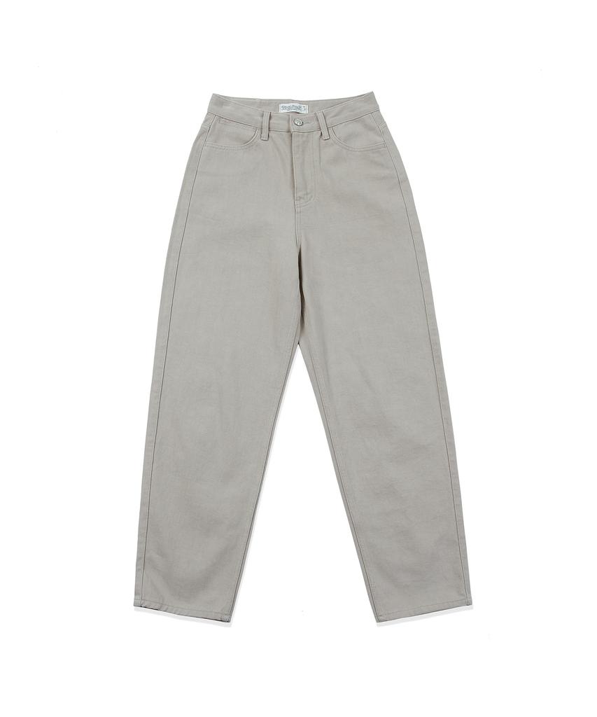 COTTON BELL Cotton Tapered Pants - Beige