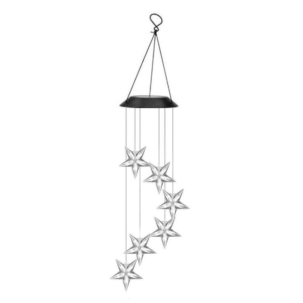 Solar Wind Chime Colorful Light LED Waterproof Outdoor Waterproof Colorful Changing LED Solar Wind Chime Bells