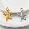 5Pcs Stainless Steel Starfish Pendant Accessory For DIY Bracelet Earring Necklace Beach Jewelry Making Supplies