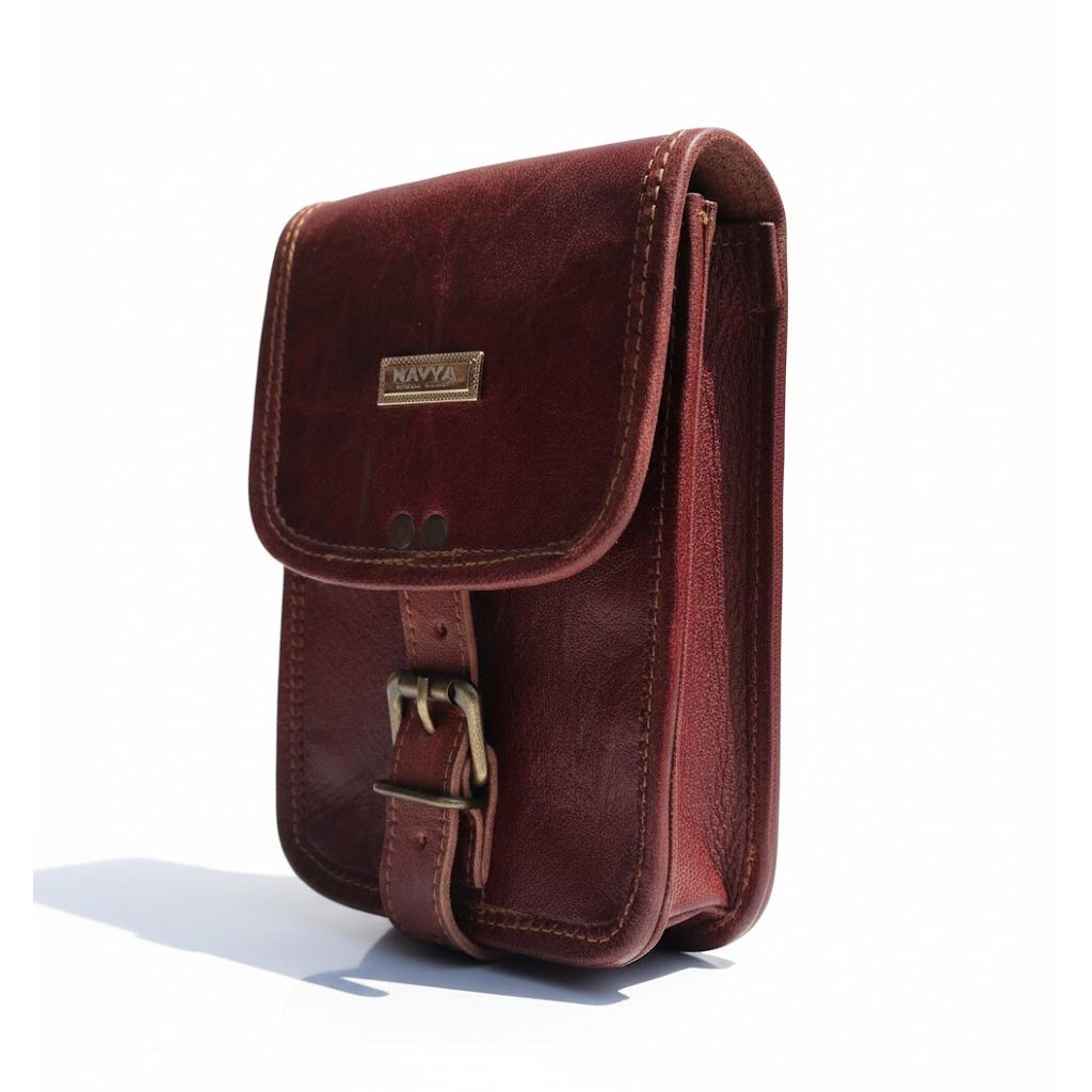 Vintage Real Leather Hunters Choice Waist Pouch With Belt Goat Hide Classic