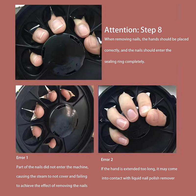 36W Dampf Gel Nagellackentferner Gel Polierentferner Elektrische Nagelverstärkungswerkzeuge Geeignet Für Nagelstudios Und Haushalt