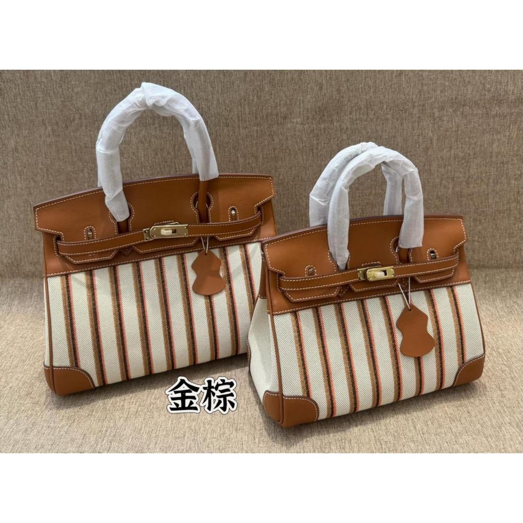 2026 Neue Leder Damen Tasche Canvas Stickerei Kontrastfarbe, Vielseitige Premium Spleißung Umhängetasche