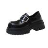 Small Thick-soled Women's Spring New 6 Height-increasing JK Single Shoes, Muffin Soft-soled Small Leather Shoes