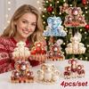 Shining Goat Hanging Ornament Set Acrylic Christmas Tree Ornament  Holiday Party Decor