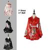Kimono da Donna Elegante Floreale Stile Tradizionale Cosplay Anime Shooting Fotografico Pigiama" Personaggi)