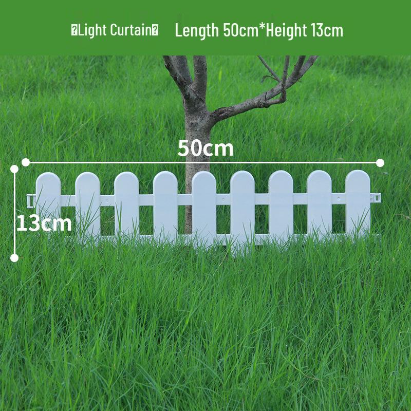 Dual-Use Plastic Picket Fence for Garden, Flower Bed, Courtyard, or School