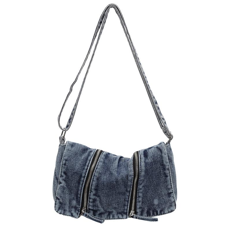 Women's bag denim bag 2025 new urban simple large-capacity shoulder crossbody small square bag