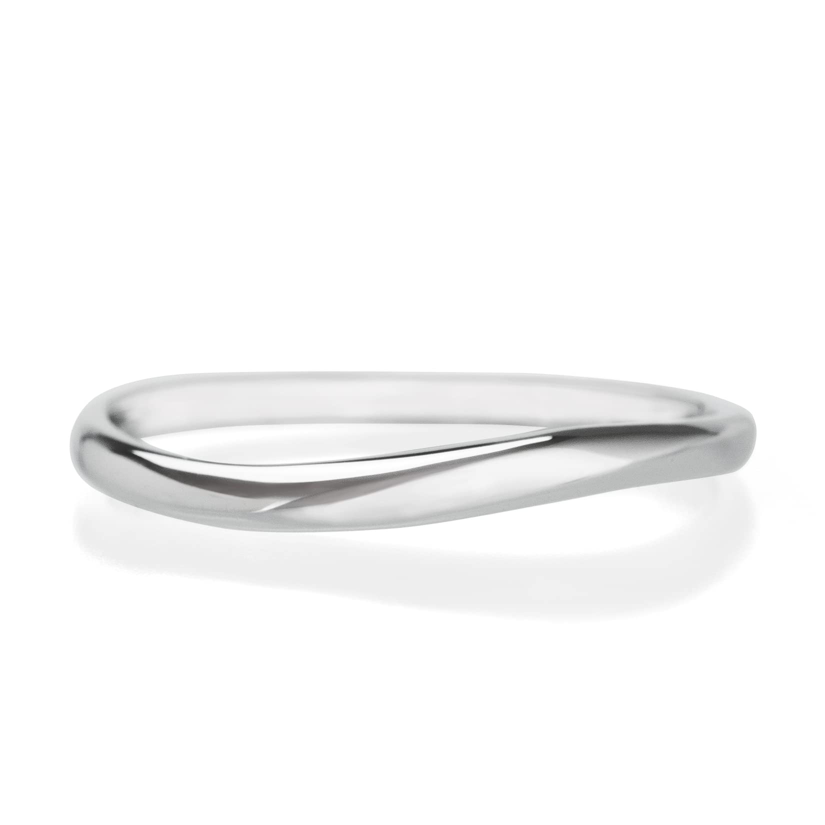 

Кільце з білого золота LEGAN 14 Обручка K10WG Wave Line Wedding Ring Slender Зроблено в Японії Ні. Чоловічі