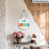 2D Flat "Hello Summer" Popsicle-Style Aluminum Decorative Signs and Plaques in Various Sizes. Colorful Popsicle Pattern Wall Decorations Suitable for