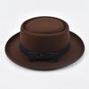 Cappello Jazz in Feltro a Tesa Arrotolata Vintage per Uomo Donna Cappello Pork Pie a Tesa Corta Cappello Trilby Fedora da Gentleman