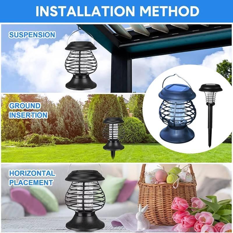 Solar Light Mosquito Outdoor Electric Shock Household Repellent Catching Tool