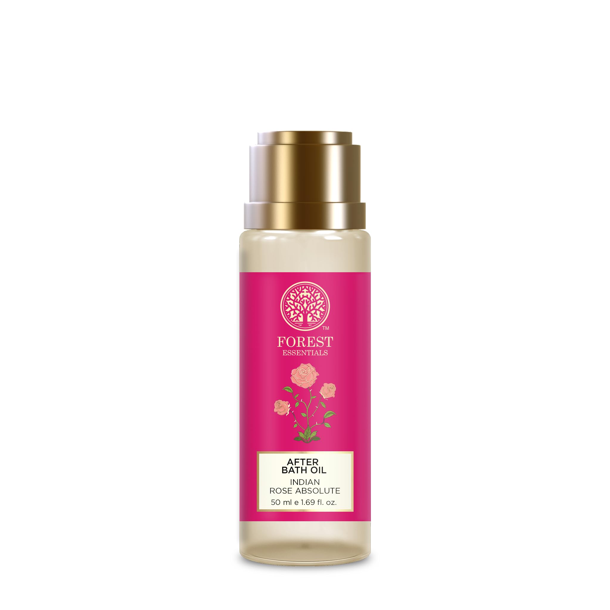 

Forest Essentials After Bath Oil Indian Rose | After Shower on Wet Skin | Keeps Skin Hydrated in just 2 Mins | For Lightly Scented & Soft Skin | For D