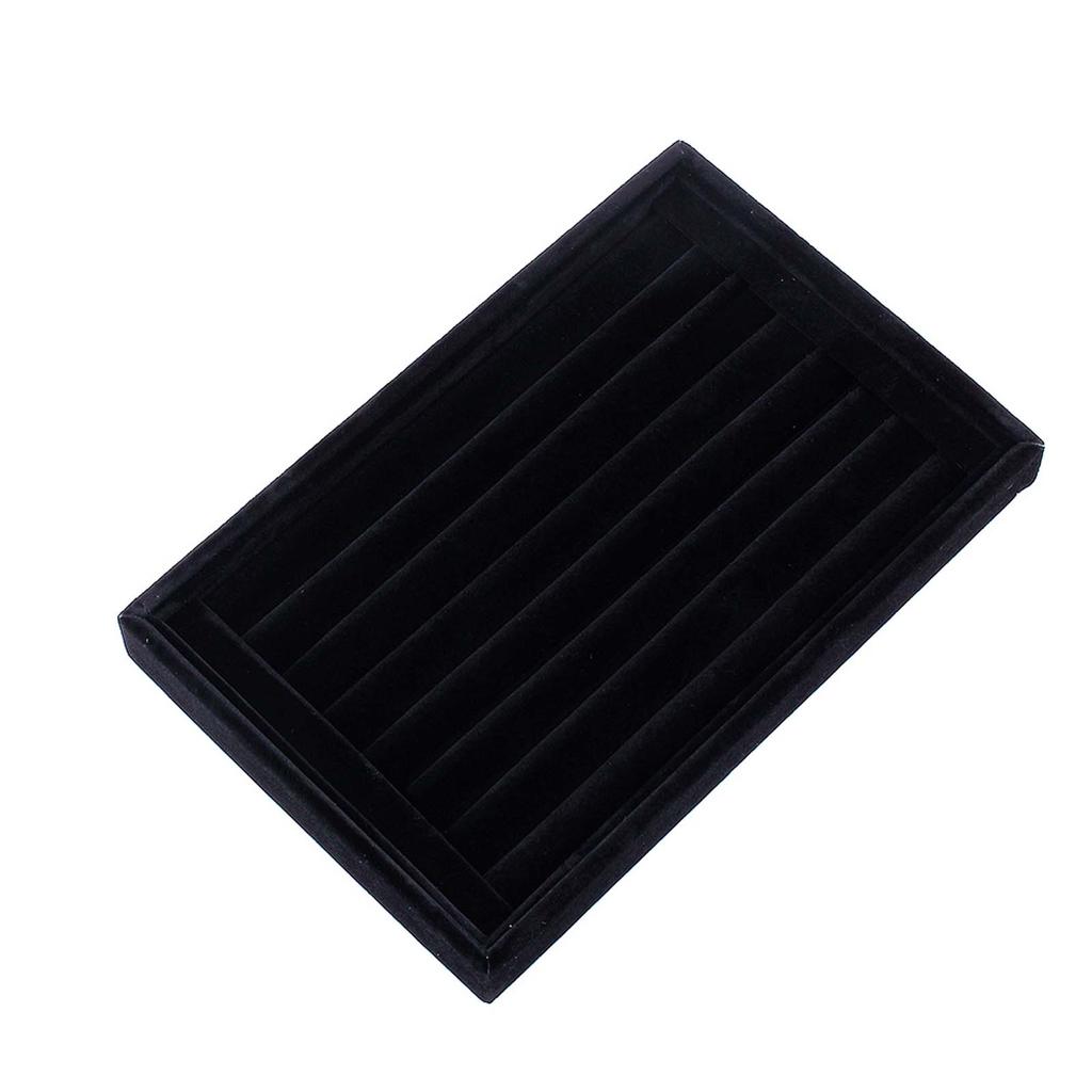 Ring Jewellery Display Storage Box Tray Case Organiser for Tie Clip Earrings
