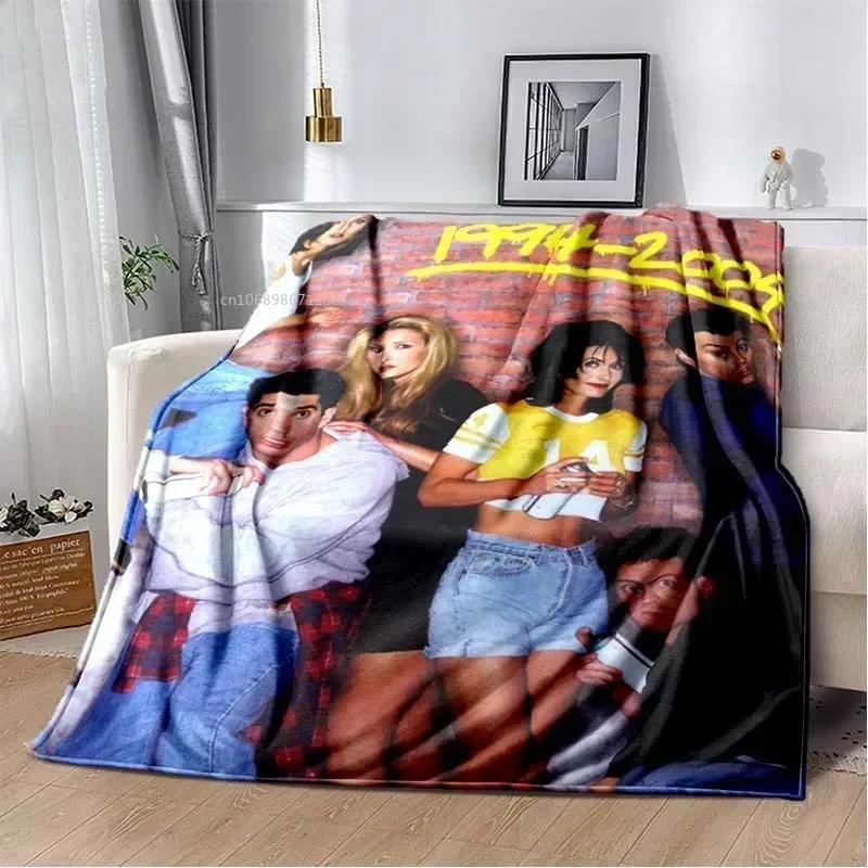 Friends Klassische TV-Serie Decke Charakter Muster Kollektion Flanelldecke Weiche Tagesdecke Sofa Wärmende Abdeckung Weihnachtsgeschenk