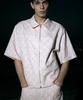 F8KE CHEMICAL CLUB Pink Plant Short Sleeve Zip-Up Jacket