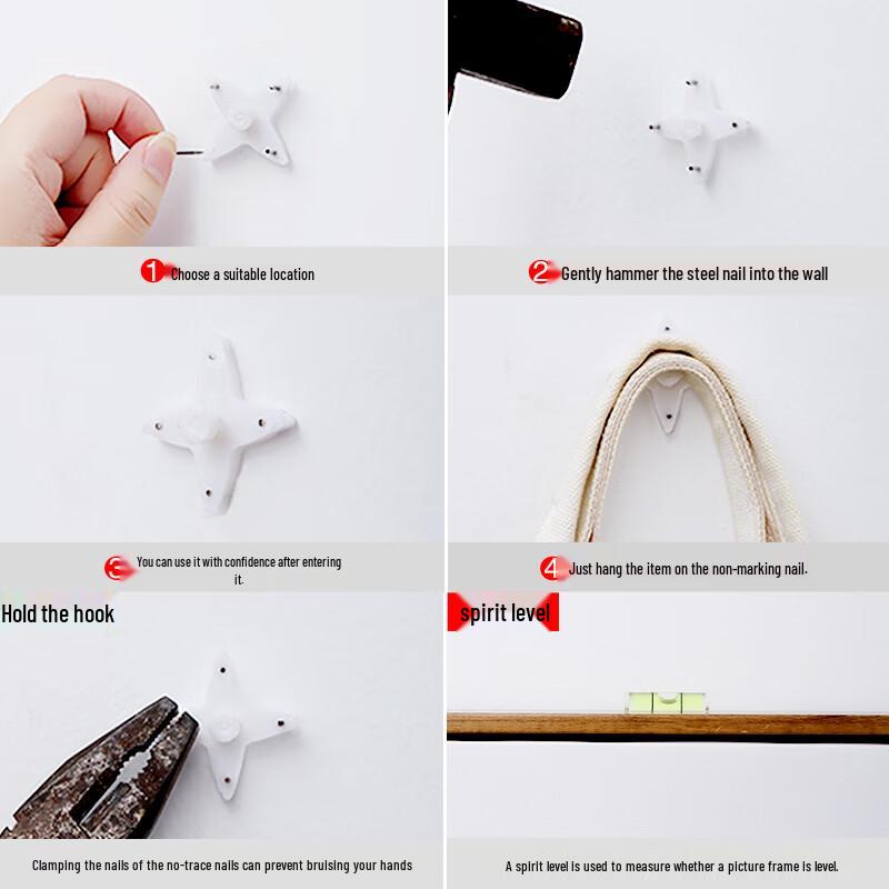 No-Drill Non-Marking Picture Frame Hooks