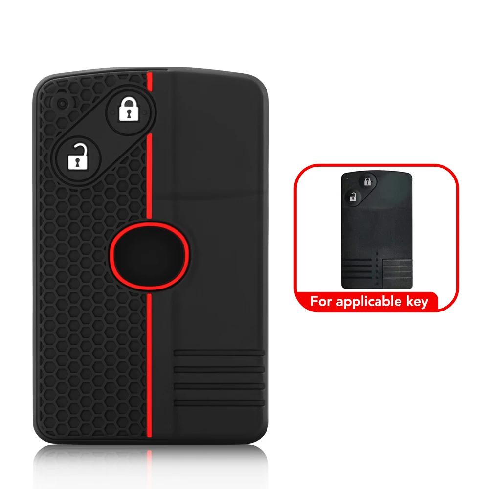 Silicone Car Key Cover Case Set Skin Protection Holder For Mazda 5 6 Cx-7 Cx-9 Rx8 Mx5 Smart Card Remote Accessories