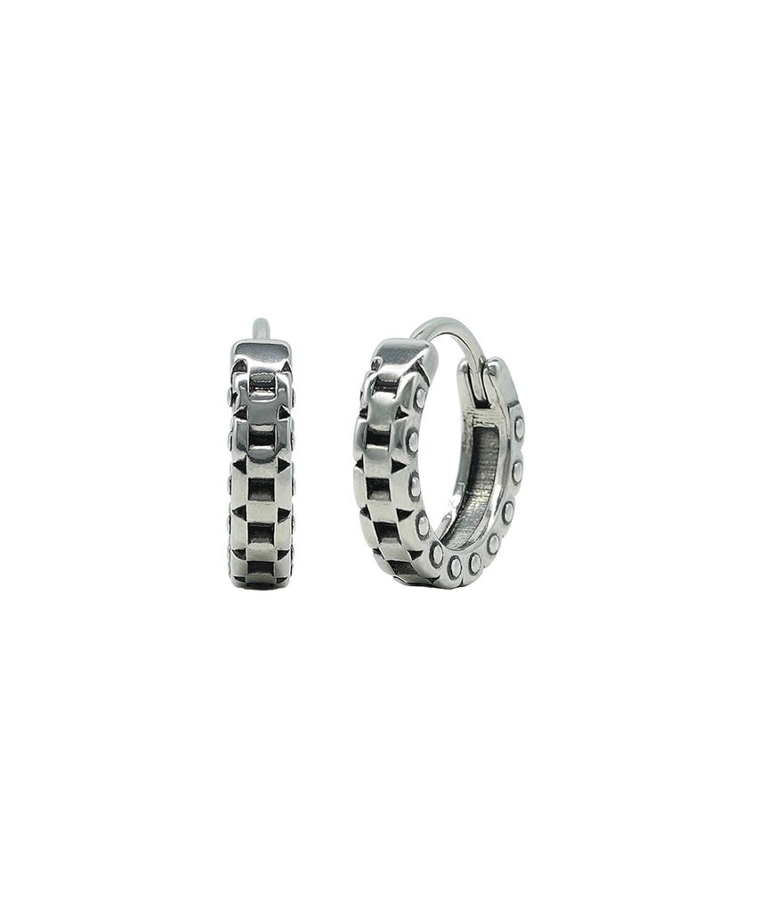 Iamj Steel Rhythm One-Touch Earrings