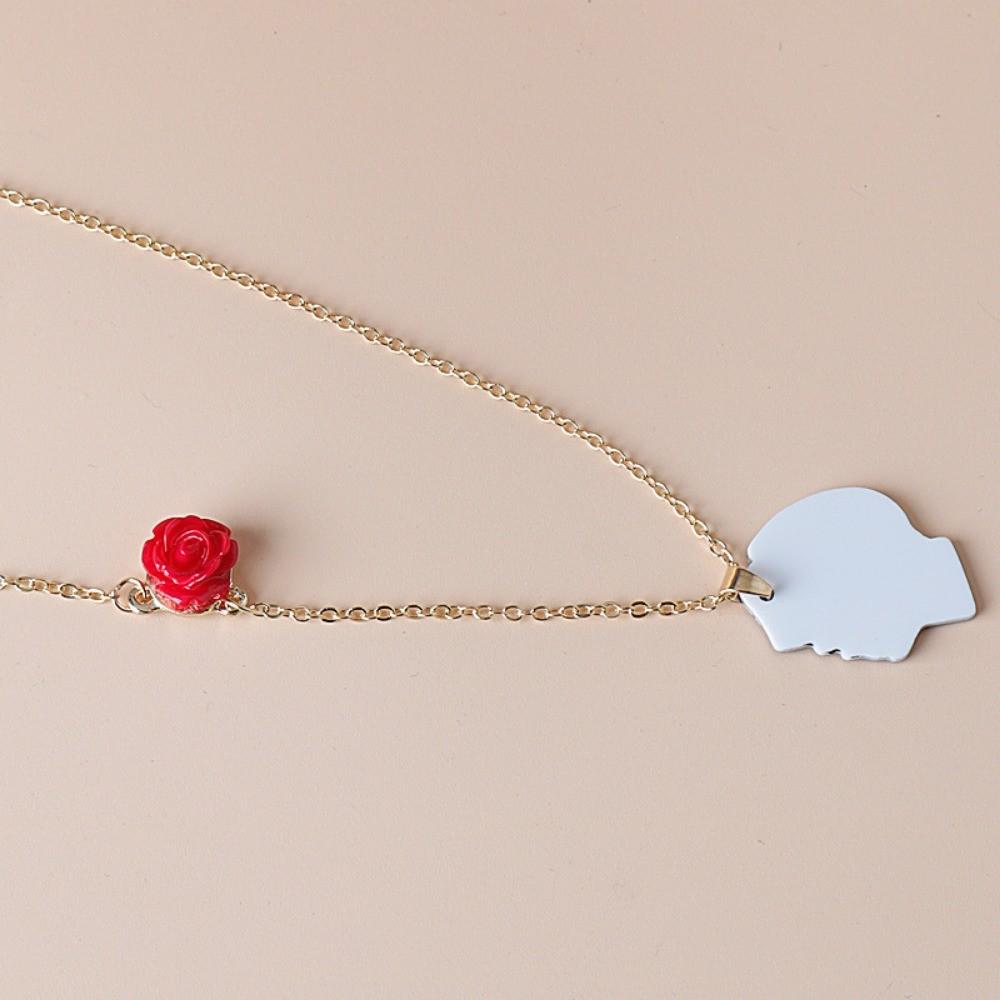 Rock Band My Chemical Romance Cosplay Necklace Music Band MCR Three Cheers Rose Unisex Choker Pendant Jewelry Accessories