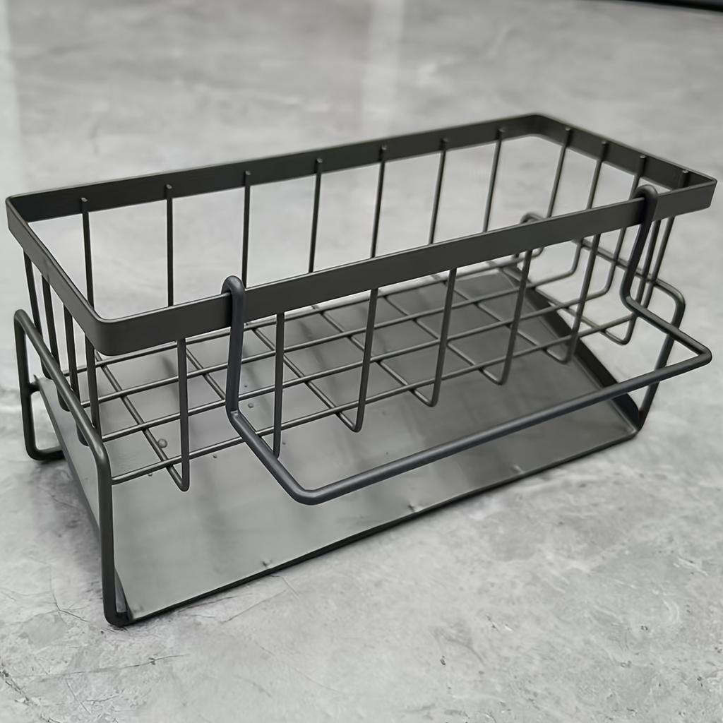 Edelstahl Spülbecken Organizer & Halter für Schwämme, Seifen, Bürsten & Tücher.