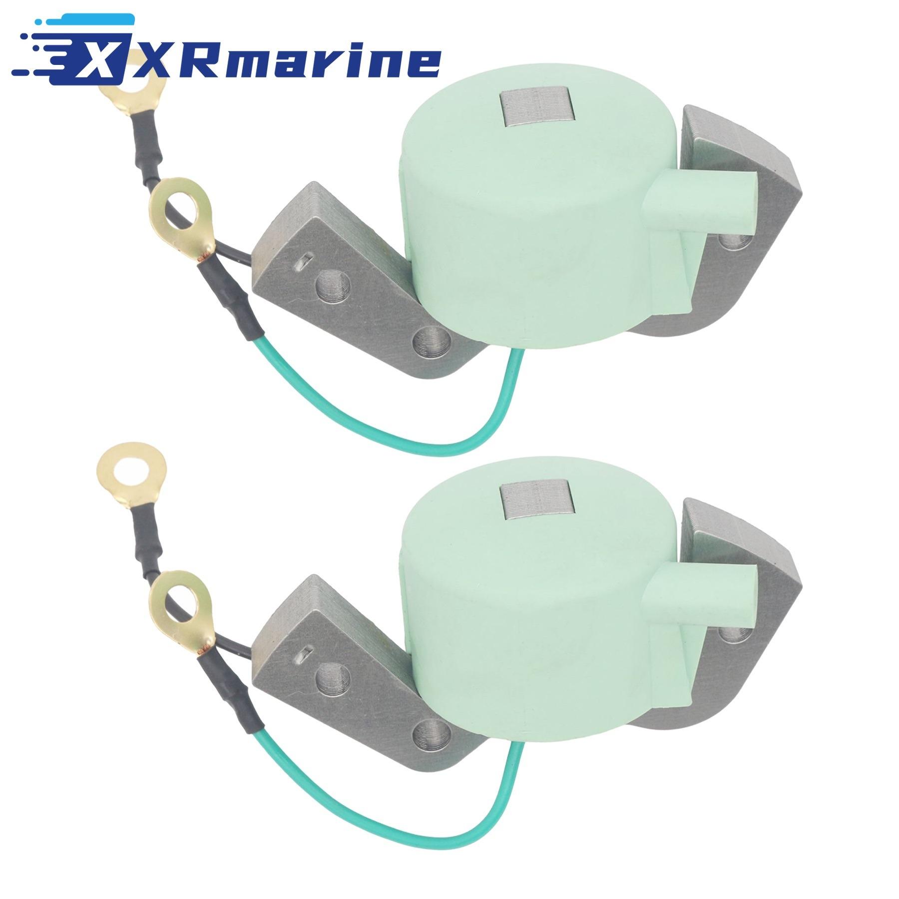 2 Set Ignition Coil for Johnson Evinrude Outboard Engine Replace 580416 580197 580971 584477 18-5181 2 x Ignition Coil