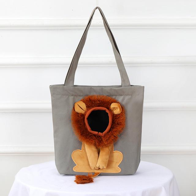 Pet Cat Carrier Bag Canvas Portable Bees Shoulder Carrier For Dogs Backpack Out Travel Backpack Outdoor Dog Lion Carrier Bag