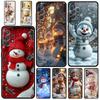 Christmas Snowman Phone Case for Samsung Galaxy A55 A35 A15 A14 A13 A25 A54 A51 A71 A72 A73 A32 A52 A41 5G Soft TPU Shell Fundas