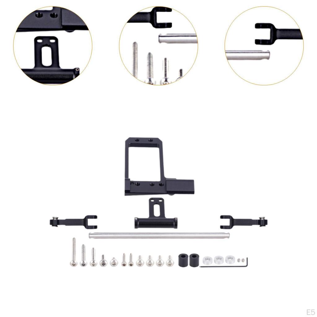 Bat Servo Mount 1/10 RC Crawler Full Hydraulic Steering Cylinder Kit for Vanquish Phoenixs