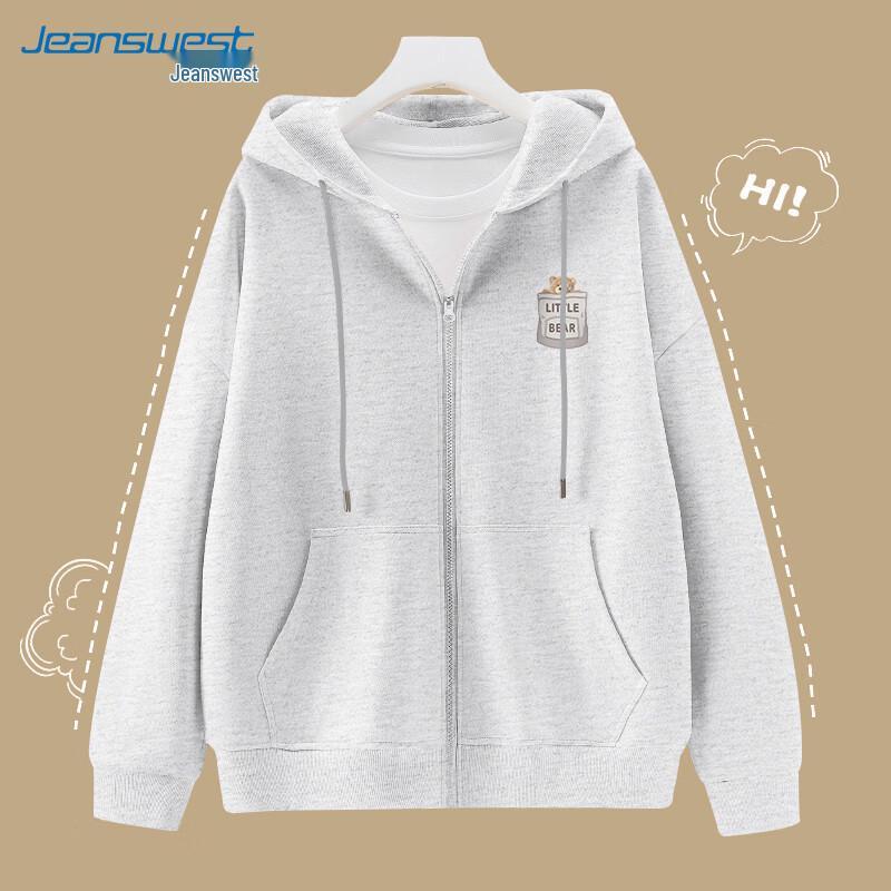 Jeanswest Women's Autumn Casual Zip-Up Hoodie