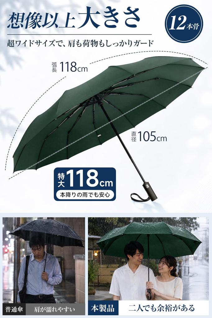 New Release Shape 12 Automatic Opening and Large Suitable for Sunny and Rainy Foldable Parasol 2026 - MemoryFolding Umbrella, 3-Second Storage,