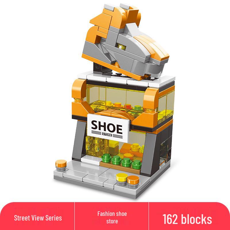 Lele Brothers Compatible Building Blocks: Educational Interlocking House Model for Kids