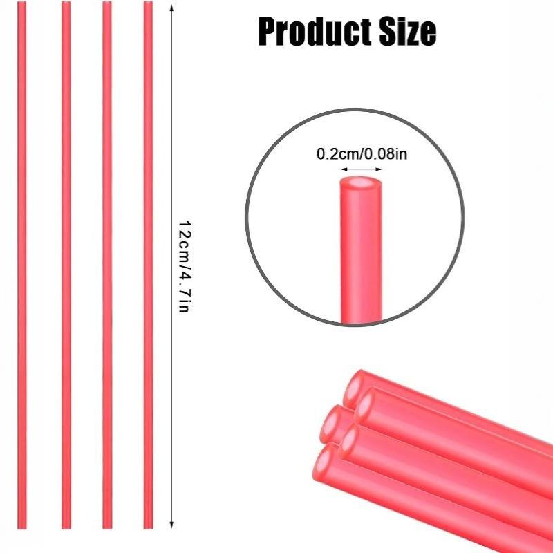 5/10/20/50/100/200 Pezzi Ugello Aerosol Cannuccia Estensione Spray 12cm Plastica Rossa Parti di Ricambio Estese
