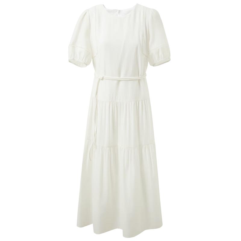

Sancai Acetate A-Line Round Neck Long Dress M