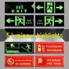 Glow-in-the-Dark Fire Exit Safety Sticker - No Electricity Needed for Stairwell Evacuation