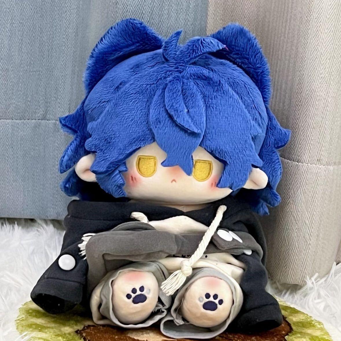 20cm Genshin Impact Flins Pluche Schattig Kawaii Knuffelpop Anime Figuur Kussen Cosplay Verjaardagscadeau no skeleton