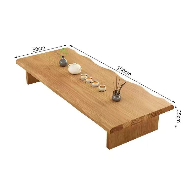 2025 New Modern Chinese Tea Table and Chair Combination Solid Wood Piano Table For Balcony Floating Window Zen Low Stool