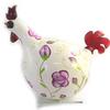 Les Trésors De Lily [M9051] – Figur „Coq Cocorico“ aus violettem Elfenbein – 30 cm