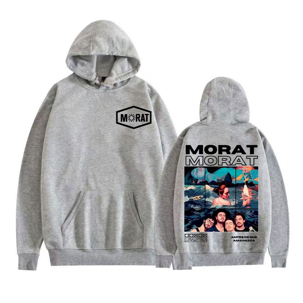 Band Morat Music Album 2025 Merch Sweatshirt Men's Fashion Hip Hop Rock Style Hoodies Unisex Casual Cotton Long Sleeve Pullovers