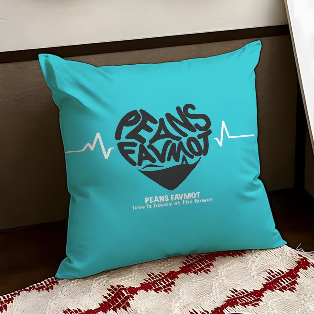 Creative love letters Cushion Cover Reversible Soft Durable Pillow Cover Home  Car MultiScene Use for Daily Comfort