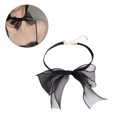 Bowtie Choker Bow Choker Necklace Lolita Choker Velvet Choker Bowknot Choker Clavicle Chain Vintage Choker Goth Choker