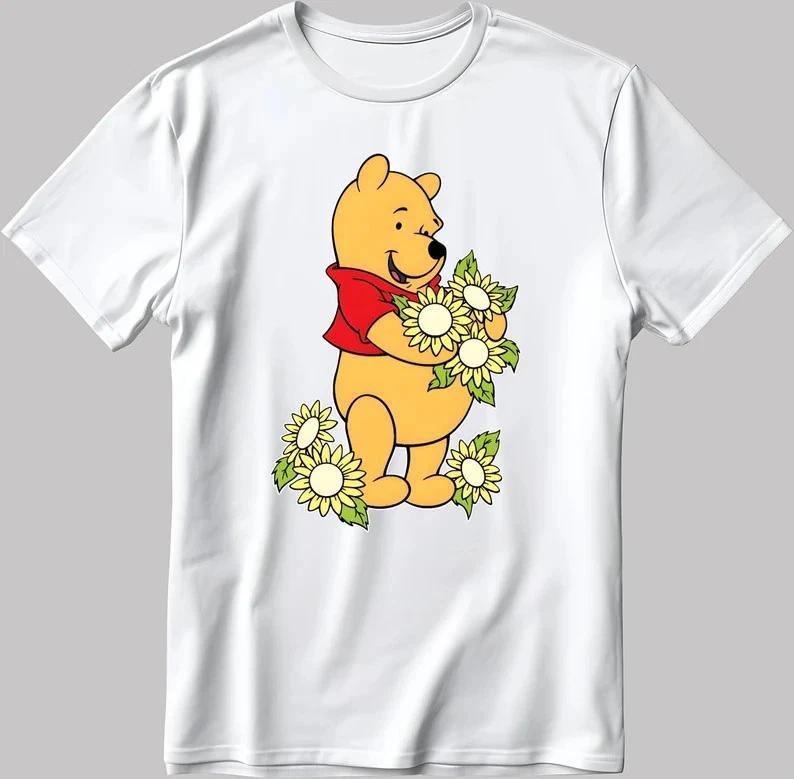 Winnie The Pooh Short Sleeve White Tshirt S
