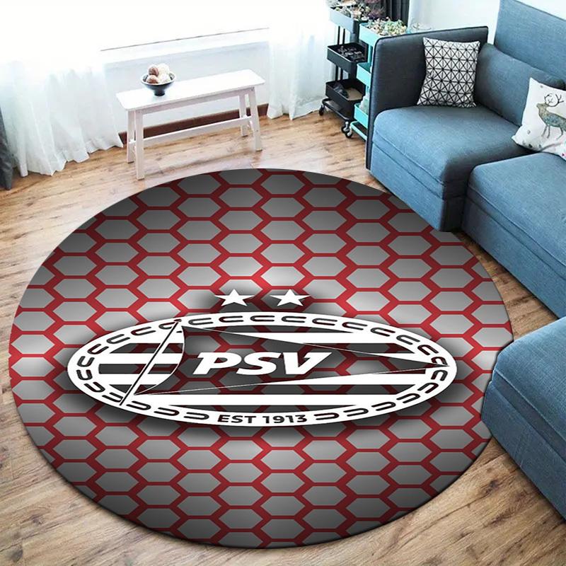 Philips Sport Vereniging Round Area Rug,Carpet Rug for Living Room Bedroom Sofa Playroom Decor,Non-slip Floor Mat