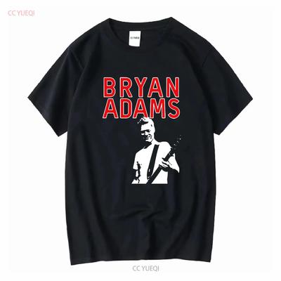 Bryan Adams Singer Black T Shirt Fans Music All Size Long or Short Sleeves Vintage Washed Slightly Streetwear Stylish