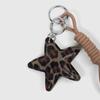 Miu Style Multicolor Leopard Heart & Star Charm Keychain