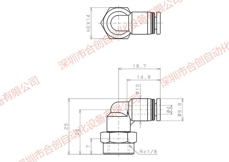 PLF Series PISCO Connector: PLF4-01, PLF4-M6, PLF8-02, PLF10-03, PLF12-04