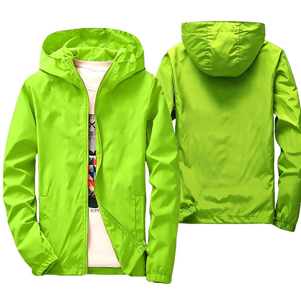 Men's Plus Size Loose Fit Casual Hooded Jacket