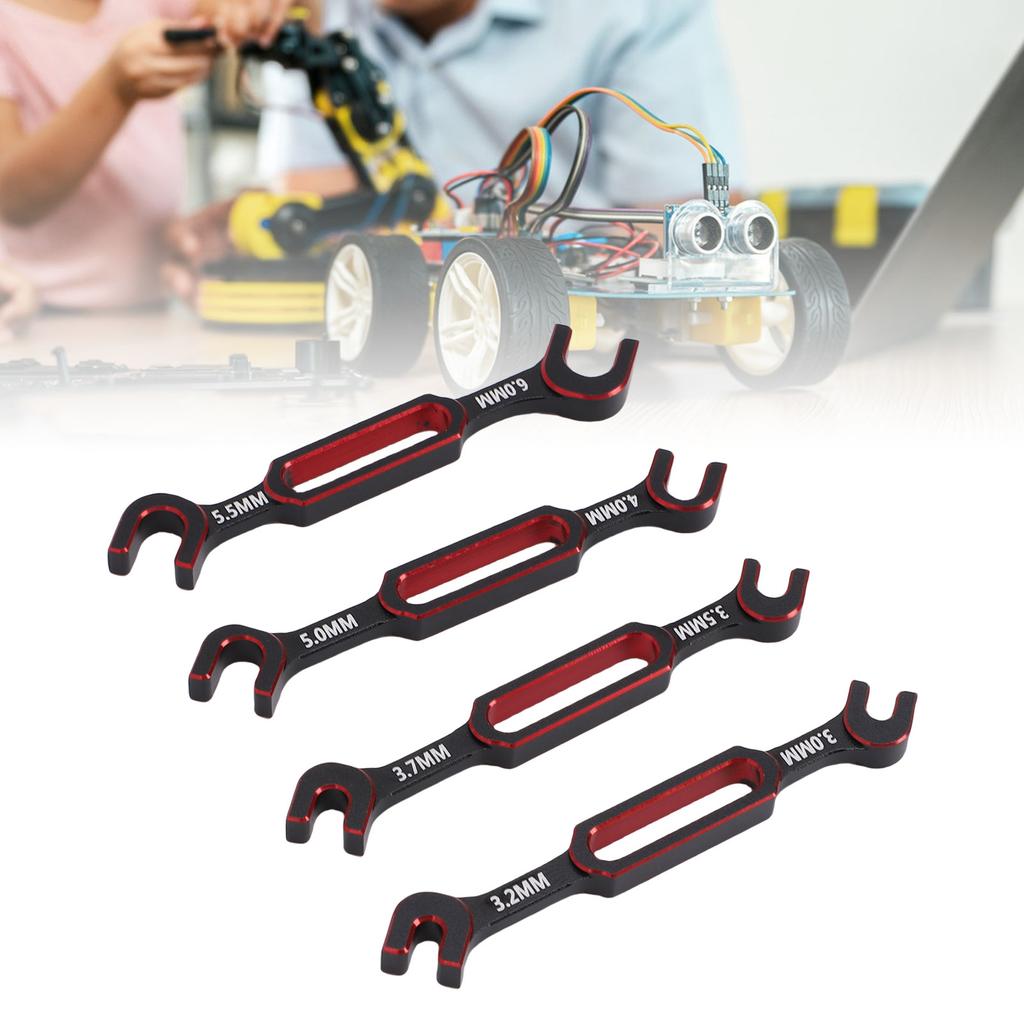 4 Pcs RC Wrench 3.0 3.2 3.5 3.7 4.0 5.0 5.5 6.0mm Turnbuckle Nut   Joint Remover RC   Repair Tool for RC Crawler Car Boat