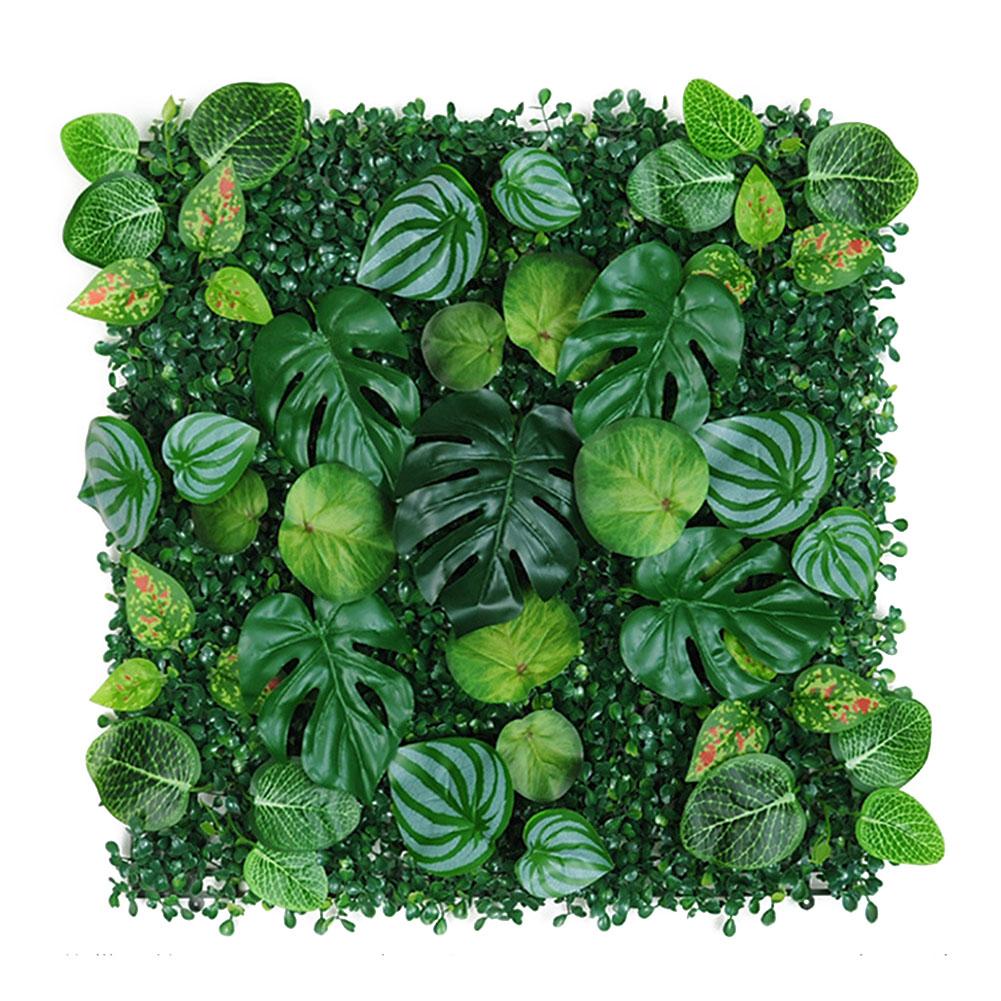Planting Wall Artificial Plants Simulation Lawn Artificial Turf 50*50cm Accessories Decor Green Plastic Square